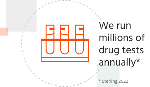 Icon stat. We run millions of drug tests annually