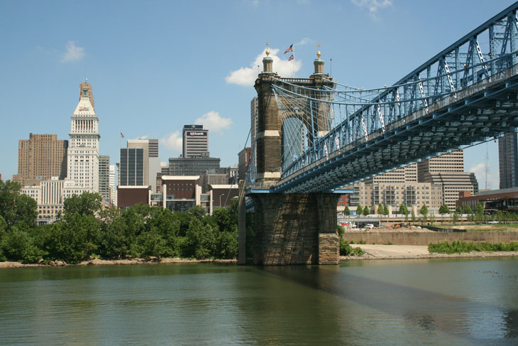 View of the Cincinnati Skyline