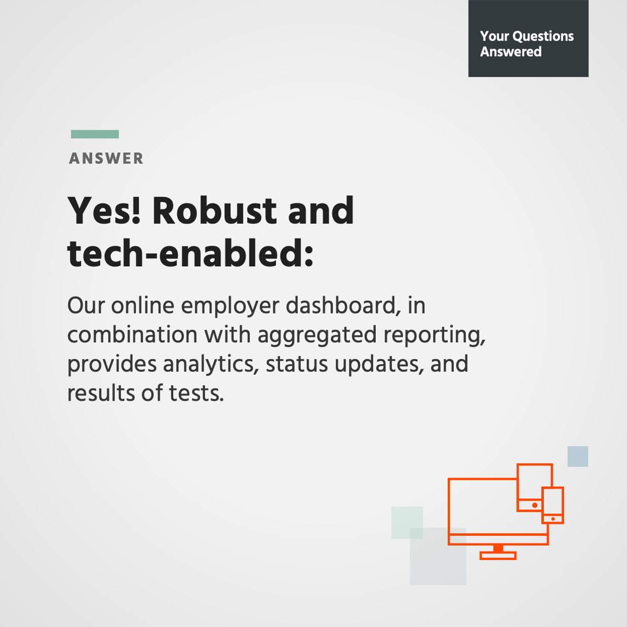 Can employers track and evaluate the testing program online?