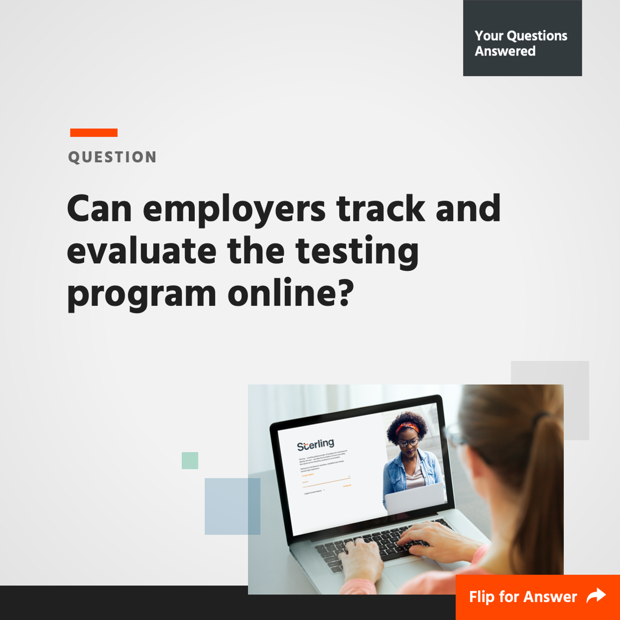 Can employers track and evaluate the testing program online?